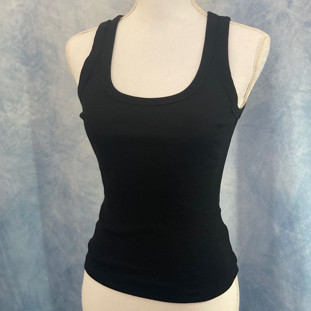 🌟3for$15🌟 Old Navy Classic Women’s Small Petite Black Tank Top Ribbed Knit